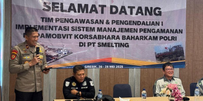 Dirpamobvit Korsabhara Baharkam Polri Buka Wasdal SMP di PT Smelting