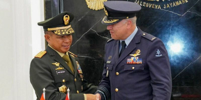 Panglima TNI Dan Panglima Angkatan Bersenjata Belanda Bahas Peningkatan Kerja Sama Militer 