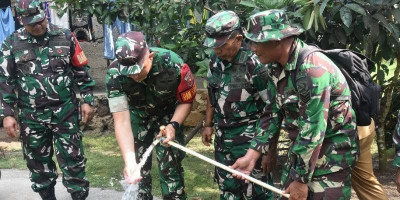 Satgas TMMD Kodim 1501/Ternate Berhasil Membuat Sumur Bor Air Bersih di Desa Guaria