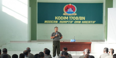 Dandim 1708/BN Tegaskan Larangan Judi Online dan Disiplin Prajurit