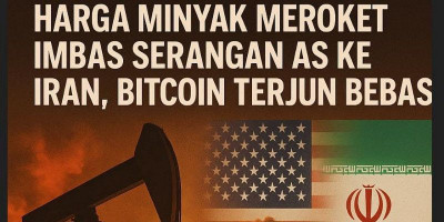 Harga Minyak Meroket Imbas Serangan AS ke Iran, Bitcoin Terjun Bebas