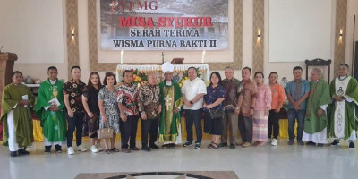 Yayasan Felix-Maria Go Bangun Lima Kamar Tambahan untuk Imam Purnabakti Atambua