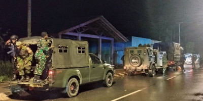 Jelang 1 Juli, Kodim 1710/Mimika dengan Polres Mimika Gelar Patroli Bersama