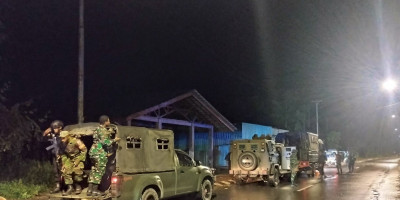 Jelang 1 Juli, Kodim 1710/Mimika Dengan Polres Mimika Gelar Patroli Bersama