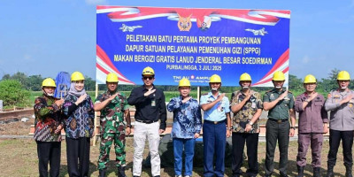 Danlanud J.B. Soedirman Groundbreaking Dapur SPPG Makan Bergizi Gratis 