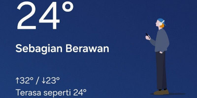 Udara Sejuk 24 Derajat, Warga Diminta Waspada Hujan Ringan