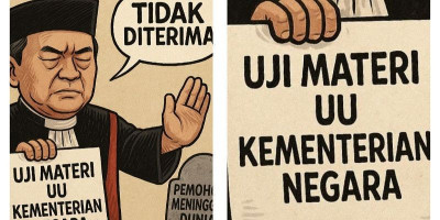 MK Tolak Uji Materi UU Kementerian Negara, Pemohon Meninggal Dunia