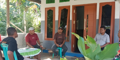 Hindari Pengaruh Buruk,  Babinsa Biak Utara Ajak Warga Awasi Pergaulan Remaja