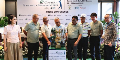 Kevin Target Jadi Juara Turnamen Ciputra Golfpreneur Tournament 2025