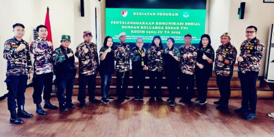 Kodim 0502/JU Perkuat Sinergi Cegah Disintegrasi Lewat Komsos Keluarga Besar TNI
