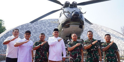 Panglima TNI Resmikan Monumen Helikopter SA-330 Puma di Cibinong, Bogor
