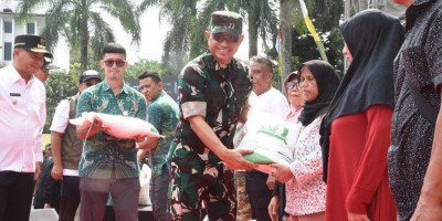 Panglima TNI dan Menhan Hadiri Peluncuran Program SPHP dan Distribusi Bantuan Beras di Bandung