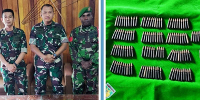 Warga Serahkan 129 Amunisi ke Kodim 1710/Mimika, Dandim Apresiasi Kesadaran Hukum Masyarakat