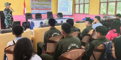 Cegah Tangkal Radikalisme, Satgas TMMD Kodim 1506/Namlea Sosialisasi di SMK N 3 Buru Selatan