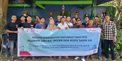 Pertamina Hulu Sanga Sanga Latih Pemuda Muara Badak Jadi Rigger Bersertifikat