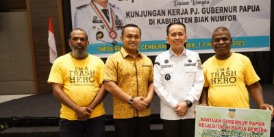 Perangi Sampah Plastik, Kolaborasi Kodim 1708/BN dan Trash Hero Biak Dapat Apresiasi Pemprov