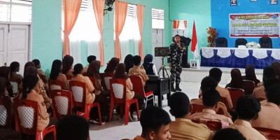 TMMD 125 Kodim 1506/Namlea Berikan Materi Wawasan Kebangsaan 