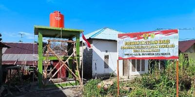 Sumur Bor dan Tower Air Sudah 90 Persen ! Satgas TMMD 125 Kodim 1506/Namlea Kebut Penyelesaian