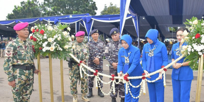 Bersejarah! Kasal Pimpin Tasyakuran Valor Korps Marinir dan 14 Kodaeral Di Sarang Marinir