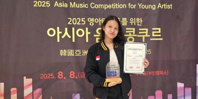 Siswi Regina Pacis Bogor Juara 1 Asia Music Competition 2025
