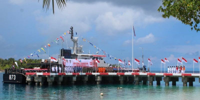 KRI Matabongsang Dukung Upacara HUT RI ke-80