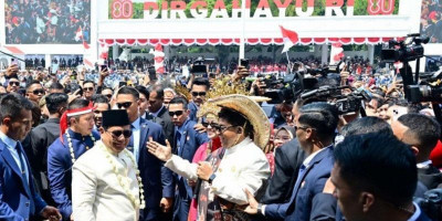 Prabowo Ikut Joget di Istana Merdeka, Meriahkan Upacara HUT ke-80 RI