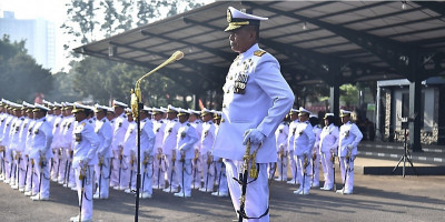 Wakil Komandan Korps Marinir Pimpin Upacara HUT RI ke-80