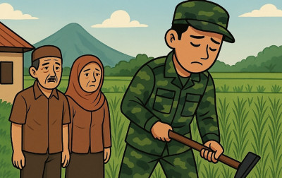 Tentara Terjual Sawah Jadi Tugas Pribadi