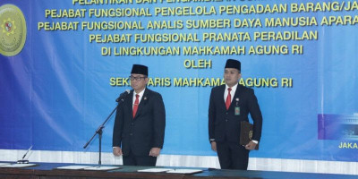Sekretaris Mahkamah Agung Resmi Lantik Pejabat Baru