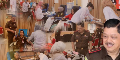 Kejati Kepri Gelar Donor Darah, Sambut HUT Kejaksaan RI ke-80