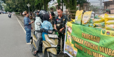 Koramil 1710-04/Tembagapura Gelar Gerakan Pangan Murah Untuk Jaga Stabilitas Pasokan dan Harga Pangan