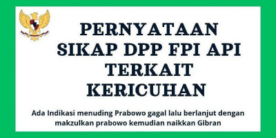 DPP FPI API Desak Aparat Tindak Aktor Intelektual Kericuhan
