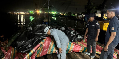  Bakamla RI dan Kemenhut Amankan Kayu Olahan Ilegal di Batam