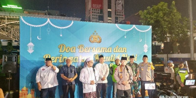 Doa Bersama dan Peringati Maulid Nabi Muhammad SAW, Kapolri Apresiasi Ojek Online dan  Buruh
