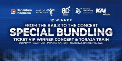 KA Wisata Hadirkan Paket Mewah From The Rails to The Concert untuk Inner Circle