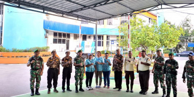 Jaga Kamtibmas, Kodim 1708/BN Gandeng FKPPI dan Suporter PSBS Gelar Patroli Gabungan