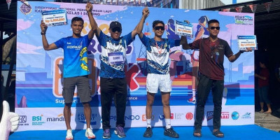 Prajurit Satkopaska Koarmada III Raih Juara 1 KSOP Sorong Fun Run 5K