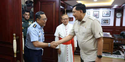 Menhan Terima Kunjungan Uskup Agung Jakarta, Perkuat Persatuan Bangsa