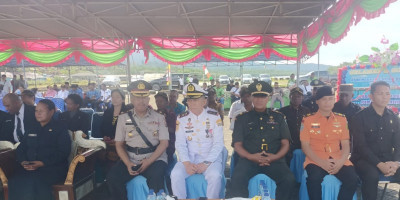 Wadanramil Supiori Selatan Hadiri Upacara Harhubnas 2025 di Pelabuhan Korido