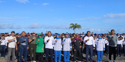 Koarmada III Hadiri Pasar Murah Peringatan HUT ke-80 TNI di Kota Sorong