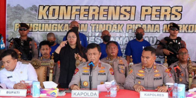 Polres Lamandau Gagalkan Penyelundupan 46,7 Kilogram Sabu Asal Malaysia