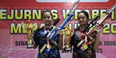 Aurellia dan Clarisa Bawa Mix Team Jawa Barat Raih Medali Emas Kejurnas WRABF IMSSU Merah Putih 2025