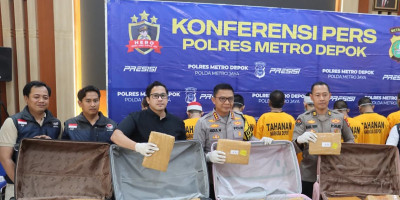Polres Metro Depok Ungkap Kasus Ganja 78 Kilogram, Enam Tersangka Diamankan