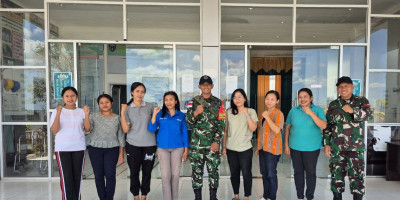 Tingkatkan Kualitas Kesehatan, Satgas Yonarhanud 2 Kostrad Anjangsana Ke Puskesmas Napan
