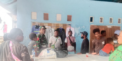 Peduli, Babinsa Biak Timur Imbau Nelayan Waspadai Cuaca Saat Melaut