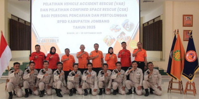 BPBD Jombang Asah Kemampuan SAR di Bogor