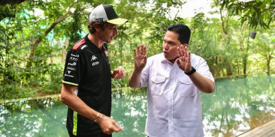 Jelang Gelaran MotoGP: Menpora Erick Jamu Valentino Rossi 