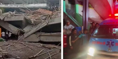 Mushola Tiga Lantai Ponpes Al-Khoziny Sidoarjo Ambruk, 1 Santri Meninggal 78 Luka