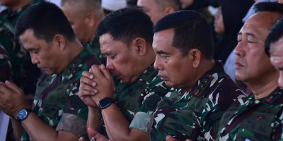 Pangkormar Ikuti Doa Bersama di Monas Dalam Rangka HUT ke-80 TNI