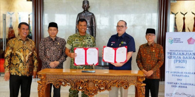 TNI dan PT Agrinas Pangan Nusantara Tandatangani PKS Percepatan Pembangunan KDKMP